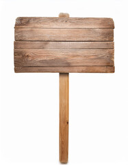 Rustic Wooden Signpost Blank Wood Signboard Old Wooden Board Road Sign Message Board Direction Sign