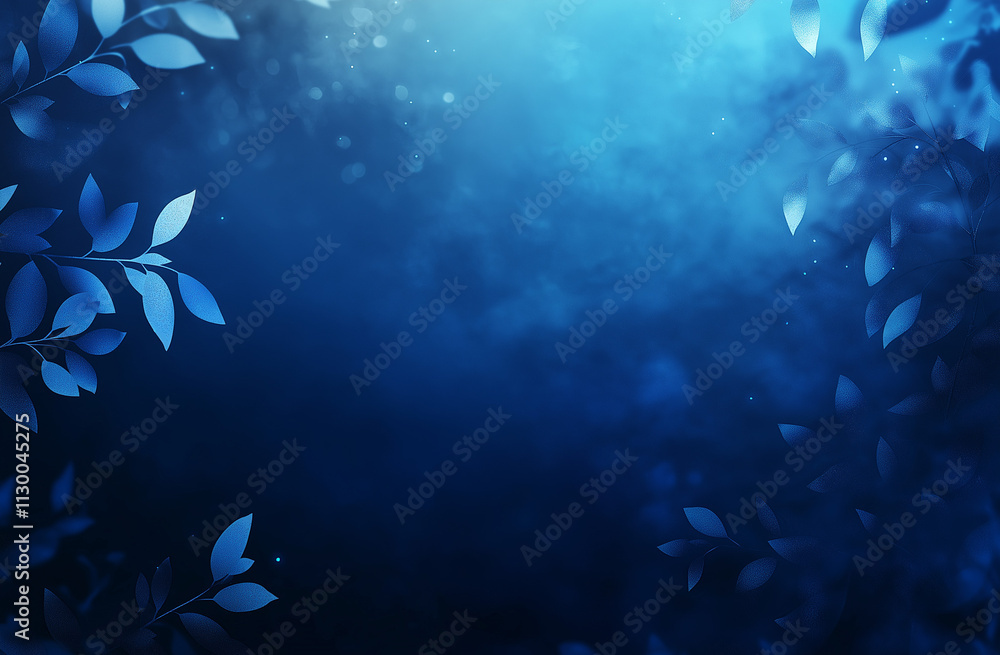 Poster dark blue background with subtle grainy texture, floating dust particles, and low lighting. a soft g