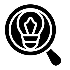 Search idea Solid Icon