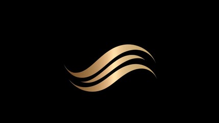 Obraz premium Chic luxury logo with sleek, modern design, incorporating elegant gold or black tones