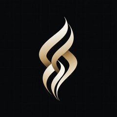 Naklejka premium Chic luxury logo with sleek, modern design, incorporating elegant gold or white tones 