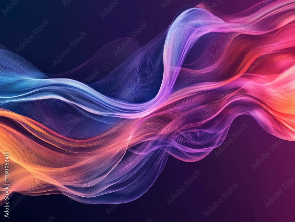 Poster fluid art style drawing showcasing vibrant colors and flowing patterns in a dynamic composition. gen