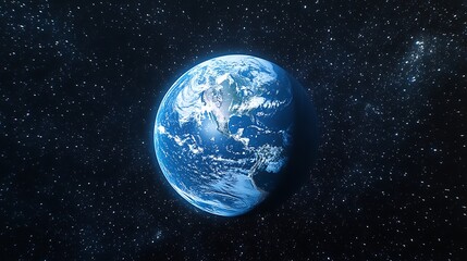 Obraz premium Background of the Earth at night stars and city light