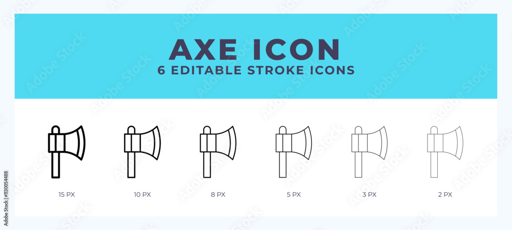 Poster axe stroke icon for web. mobile apps and ui.