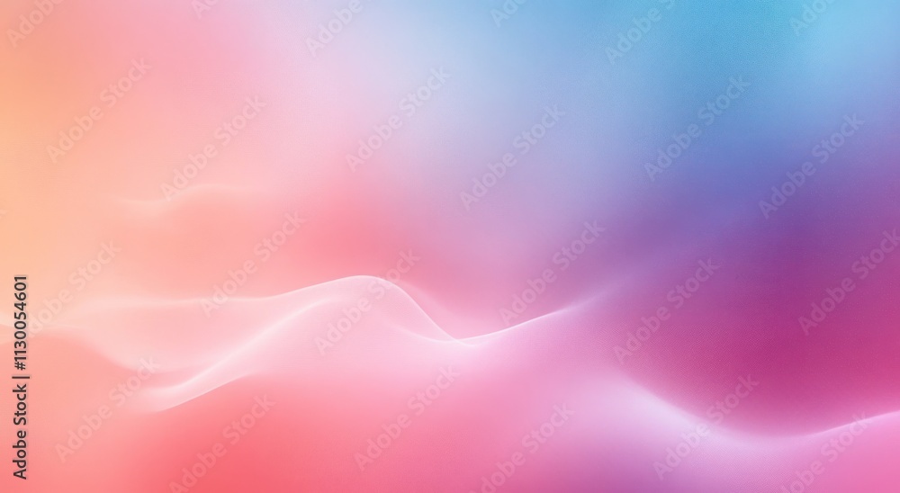 Poster soft abstract gradient background in pastel colors with ethereal lighting for digital art and web de