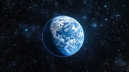 Obraz premium Background of the Earth at night stars and city light