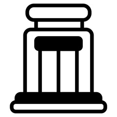 Fototapeta premium Hotel Glyph Icon