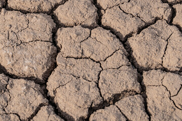 Fototapeta premium Salton Buttes volcanic field, South Shore of the Salton Sea, California. Lake beds