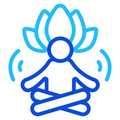 Relaxation Duoline Icon