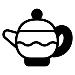 Obraz premium Tea kettle Glyph Icon