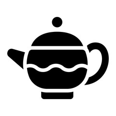 Obraz premium Tea kettle Solid Icon