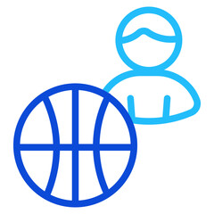 Team sports Duoline Icon