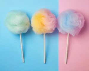 National Cotton Candy Day Celebration Vibrant, Fluffy Fairground Treats