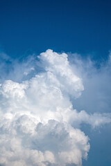 Obraz premium blue sky and fluffy clouds