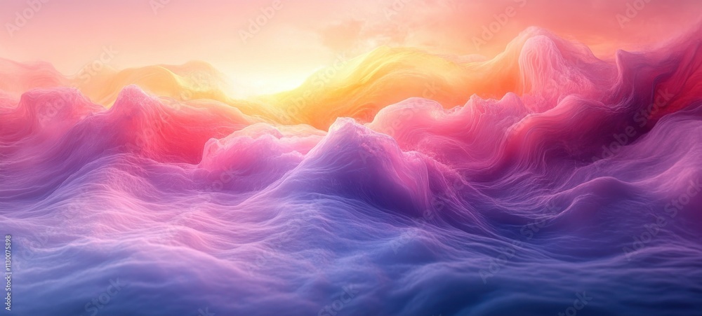 Aufkleber abstract smooth gradient background soft pastel colors noise texture blurred light modern aesthetic