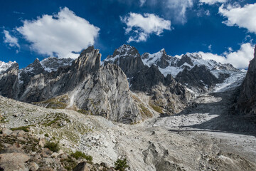 Obraz premium View of the beautiful Nangma Valley (Yosemite of Pakistan), Kanday, Baltistan, Pakistan