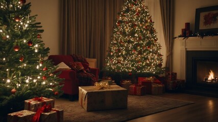 christmas tree with presents