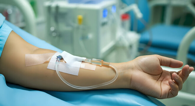 treatment in the hospital	