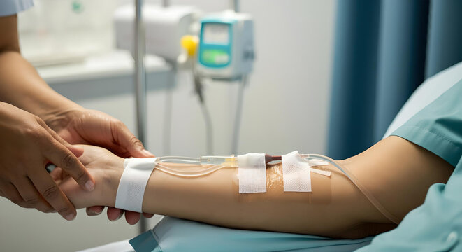 treatment in the hospital	