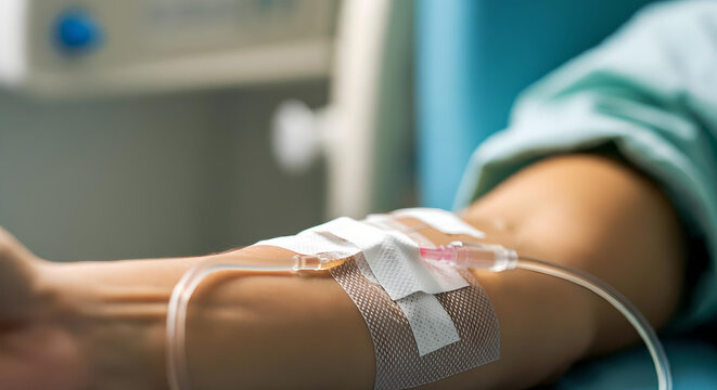 patient in hospital bed