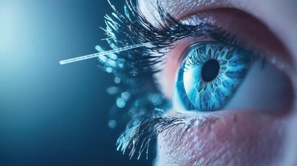 Eye Tracking Technology Medical device using eye tracking technology to diagnose eye conditions, with detailed analysis of pupil dilation and eye movements.