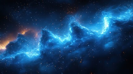 Electric Blue Lightning Bolts Digital Art High Contrast Glowing Effects Animation Frames