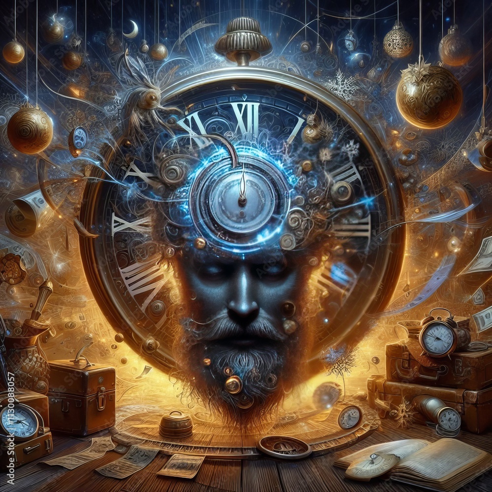 Poster temporal transition the new year as a shift in the experience of