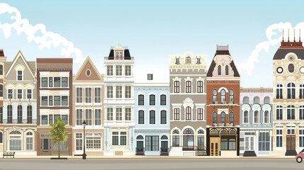 Obraz premium Architectural City Building Background