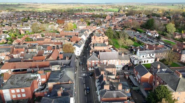 Southwell Nottinghamshire England drone,aerial 4K footage