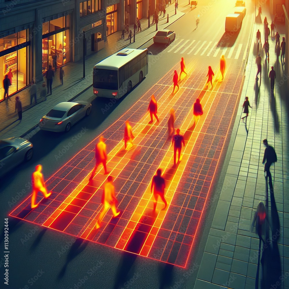 Poster thermal imaging pedestrian detection – sidewalks that detect p