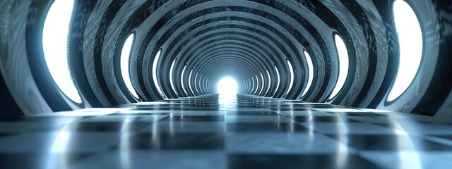 light tunnel in the tunnel