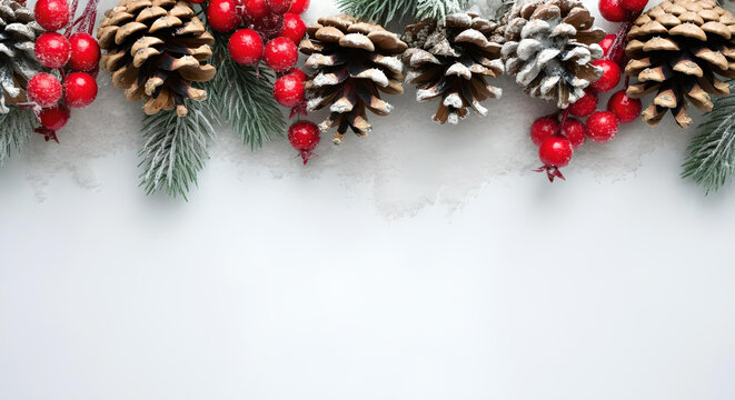  christmas background with cones and pine cones