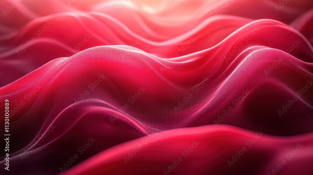 Poster Deep Crimson Velvet Abstract Background with Soft Lighting and Gradient Shades for Elegant Design Projects