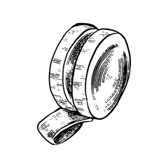 illustration of Yoyo indonesian traditional games handdrawn