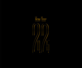 Minimalist 2025 Vector Design with Modern Geometric Shapes and Typography