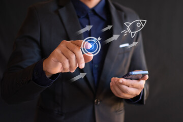 Goal setting, business concept, business success, strategic planning, business growth