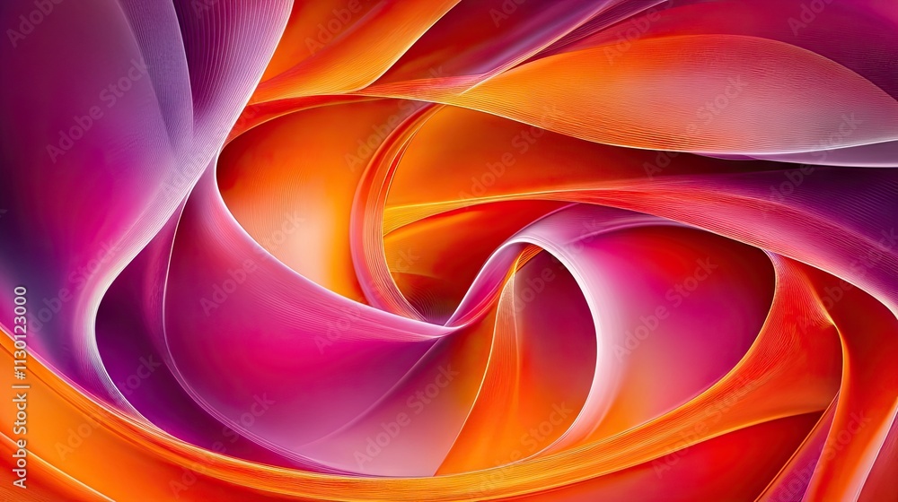 Poster vibrant abstract swirls of color in dynamic flowing patterns