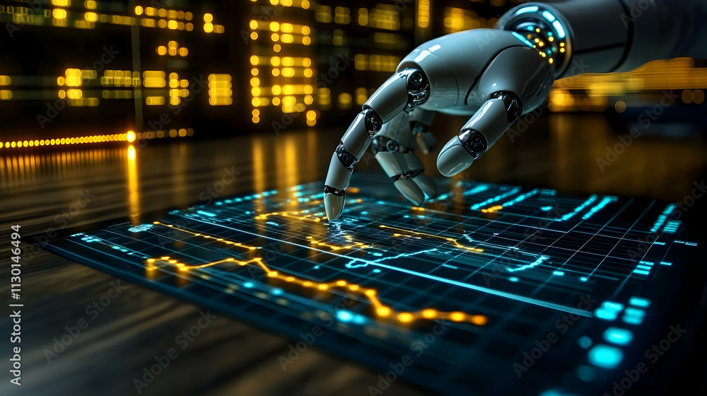 Poster robot analyzes data trends efficiently now
