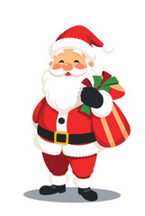Fototapeta premium santa claus with gifts