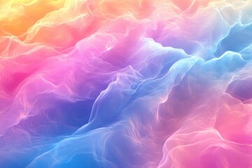 Abstract Colorful Gradient with Wavy Lines: A Digital Artistic Expression