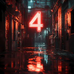 Naklejka premium Creative countdown numbers