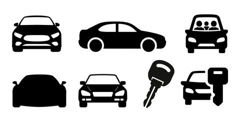 set of car icons