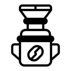 Obraz premium Aeropress Glyph Icon