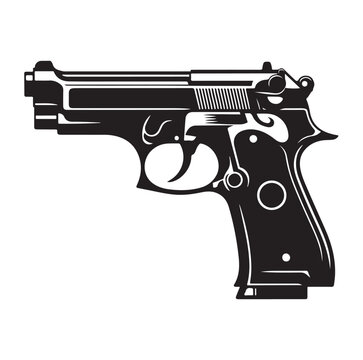 Gun Silhouette vector illustration