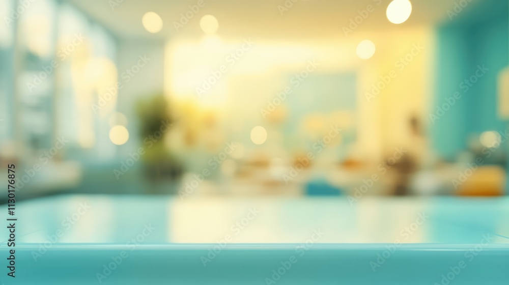 Aufkleber abstract blurred background of an elegant store interior showcasing soft light and vibrant colors cr