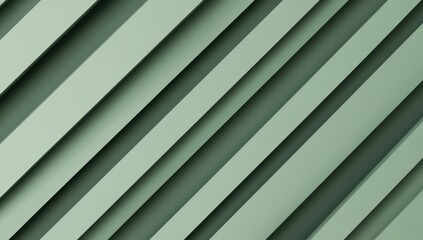 Obraz premium 斜めに配置された緑色のストライプが魅力的なテクスチャーの壁面