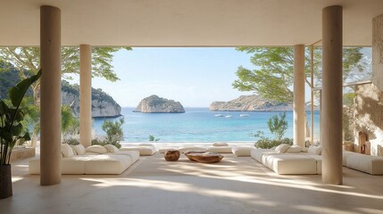 Magnificent minimal house with views to the sea