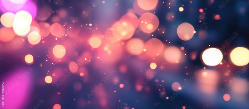 Aufkleber colorful bokeh background with soft light spots creating a festive and magical atmosphere suitable f