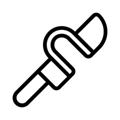 Knife Headband Line Icon