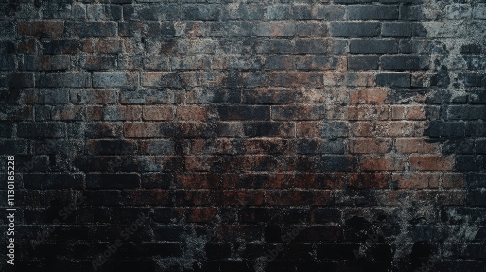 Poster weathered red brick wall texture background with rustic charm and depth for design and architectural